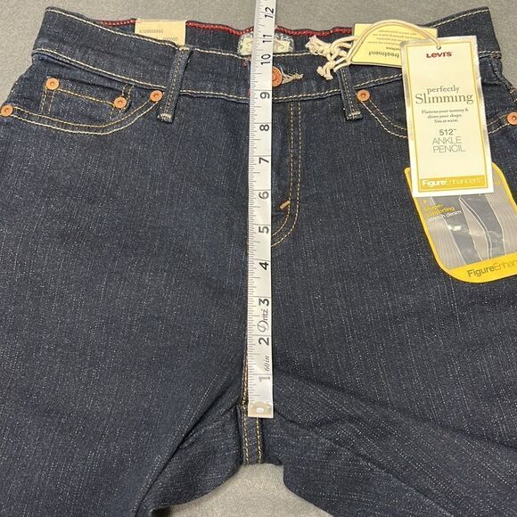 Levi Strauss Women’s Blue Perfectly Slimming 512 Ankle Pencil Size 6 Medium - Picture 10 of 11